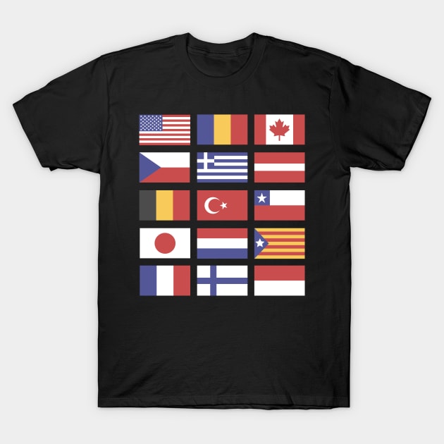 Vexillology - World Countries Flag Lover Gift T-Shirt by MeatMan